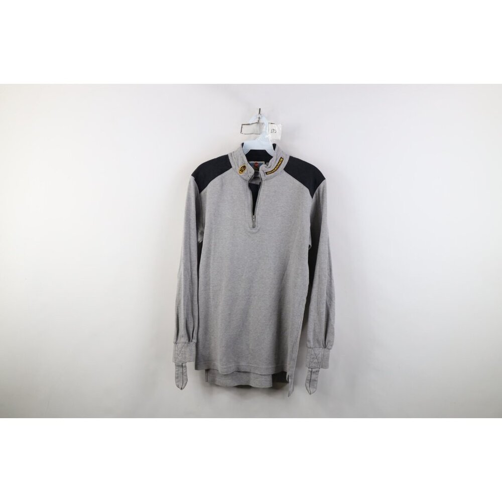 Vintage 90s Rossignol Skiing Mens Small Spell Out Knit Half Zip Pullover Top